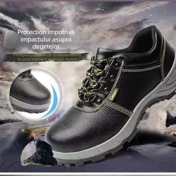 Pantofi de lucru anti-șoc și anti-perforație, gleznă joasă, rezistență la impact