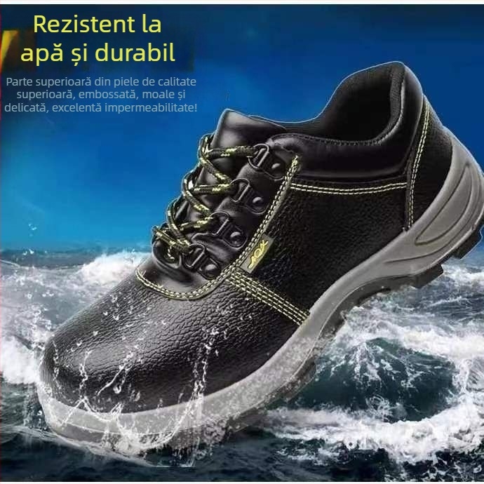 Pantofi de lucru anti-șoc și anti-perforație, gleznă joasă, rezistență la impact
