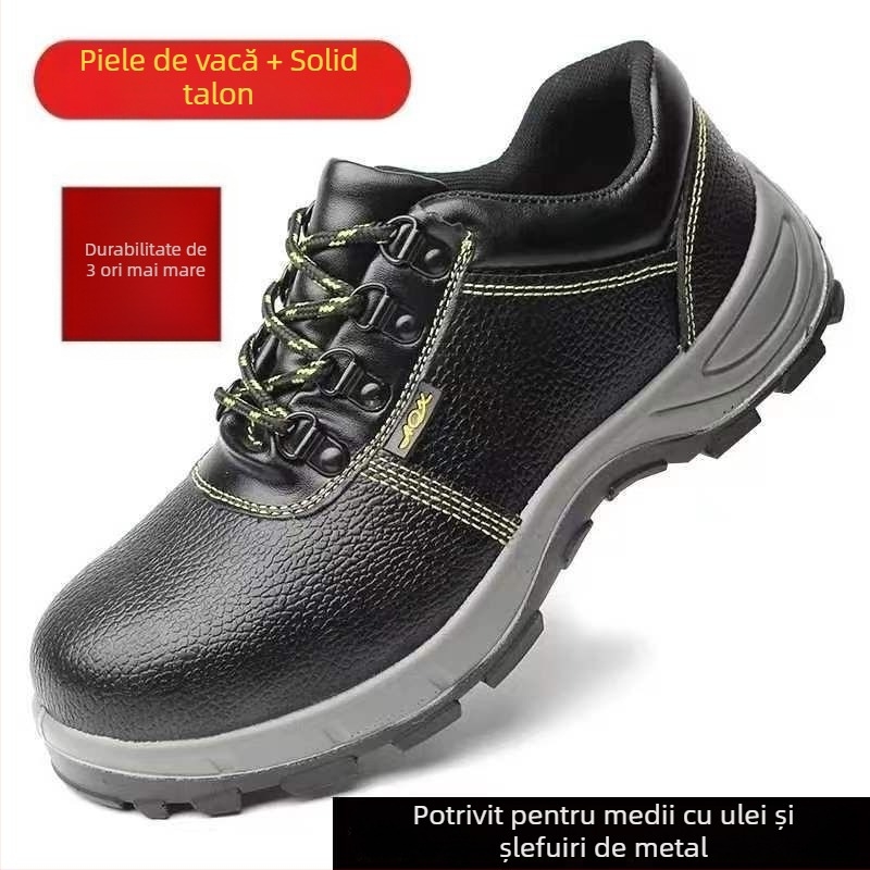 Pantofi de lucru anti-șoc și anti-perforație, gleznă joasă, rezistență la impact