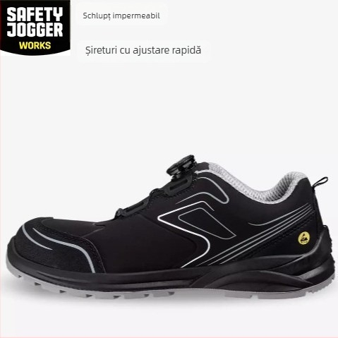 Pantofi de protecție CADOR S3 LOW TLS, Piele microfibră impermeabilă, Design cu talpa joasă, Vârf nemetalic, Anti-alunecare și anti-perforație