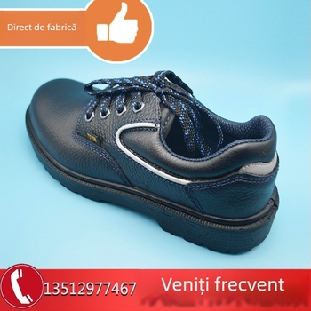 Huayu Pantofi de Siguranță pentru Șantier – talpă antiderapantă, rezistenți la uzură, izolați, cu vârf din oțel, protecție antișoc și anti-perforație