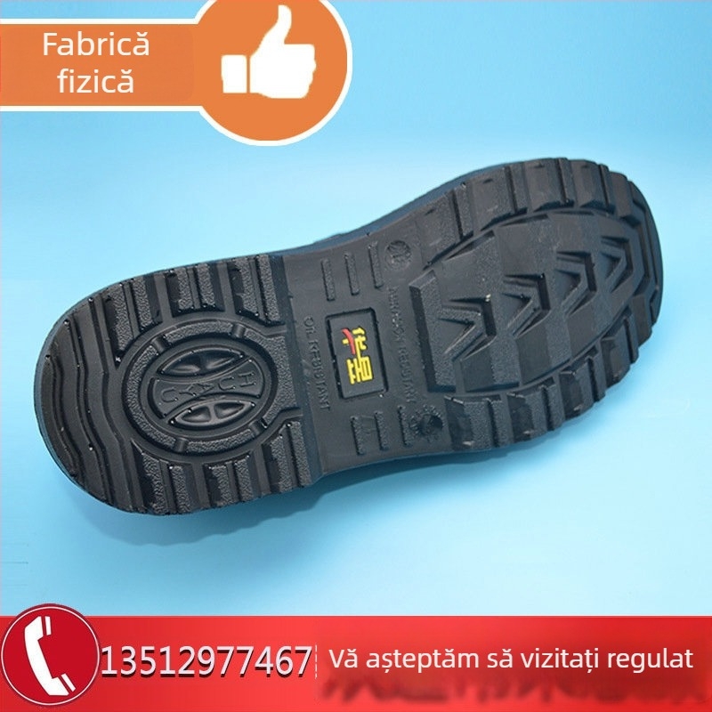 Huayu Pantofi de Siguranță pentru Șantier – talpă antiderapantă, rezistenți la uzură, izolați, cu vârf din oțel, protecție antișoc și anti-perforație