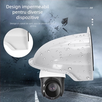 Capot ABS pentru cameră de supraveghere, protecție împotriva ploii cu blocare a luminii pentru recunoaștere facială, montaj pe perete, exterior rezistent la intemperii