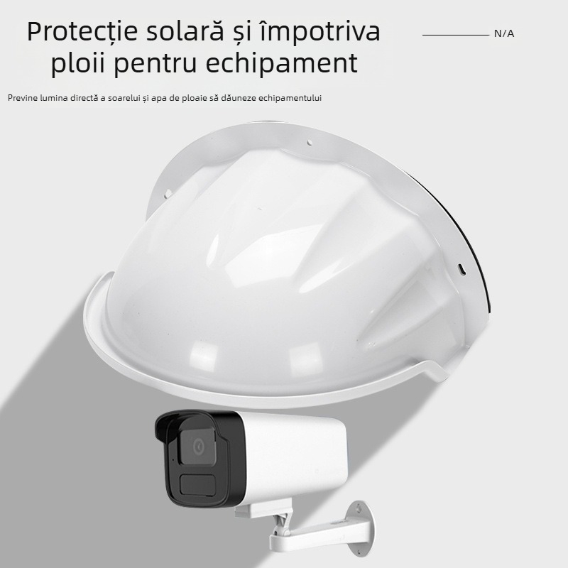 Capot ABS pentru cameră de supraveghere, protecție împotriva ploii cu blocare a luminii pentru recunoaștere facială, montaj pe perete, exterior rezistent la intemperii