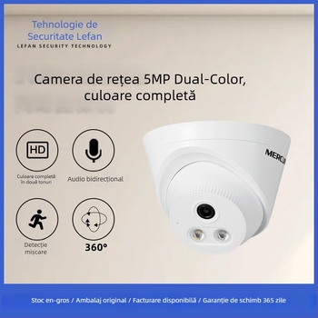 Mercury cameră de rețea MIPC532(P)W – 5 MP, obiectiv 2,8 mm, exterior, rază 10–30 m, suport aplicație mobilă