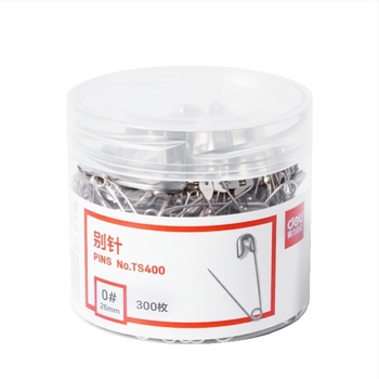 Broșă cu ac curbat, oțel, închidere în stil vechi, model ts400, ambalare în cutie