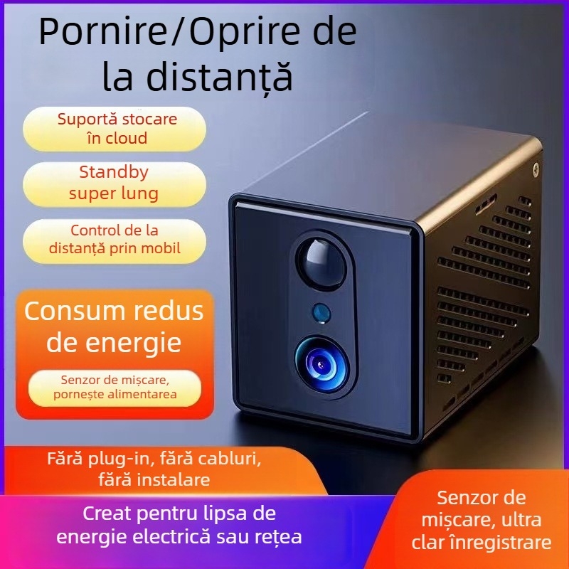 Cameră inteligentă pentru supraveghere, 1080p, lentilă 3.6mm, control prin aplicație mobilă, utilizare în interior, rază de acțiune peste 10 m