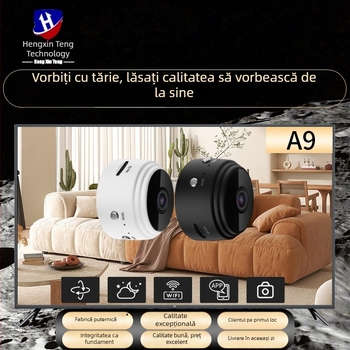 Camera de supraveghere pentru casă A9, vedere de noapte, HD, wireless, interior, cameră infraroșu
