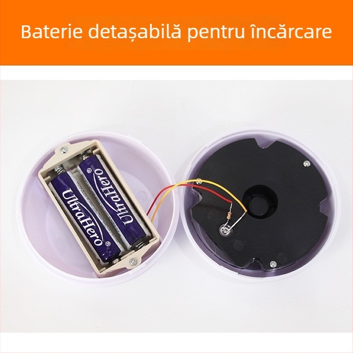 Cameră dummy de interior, în formă de scoică, cu lumină
