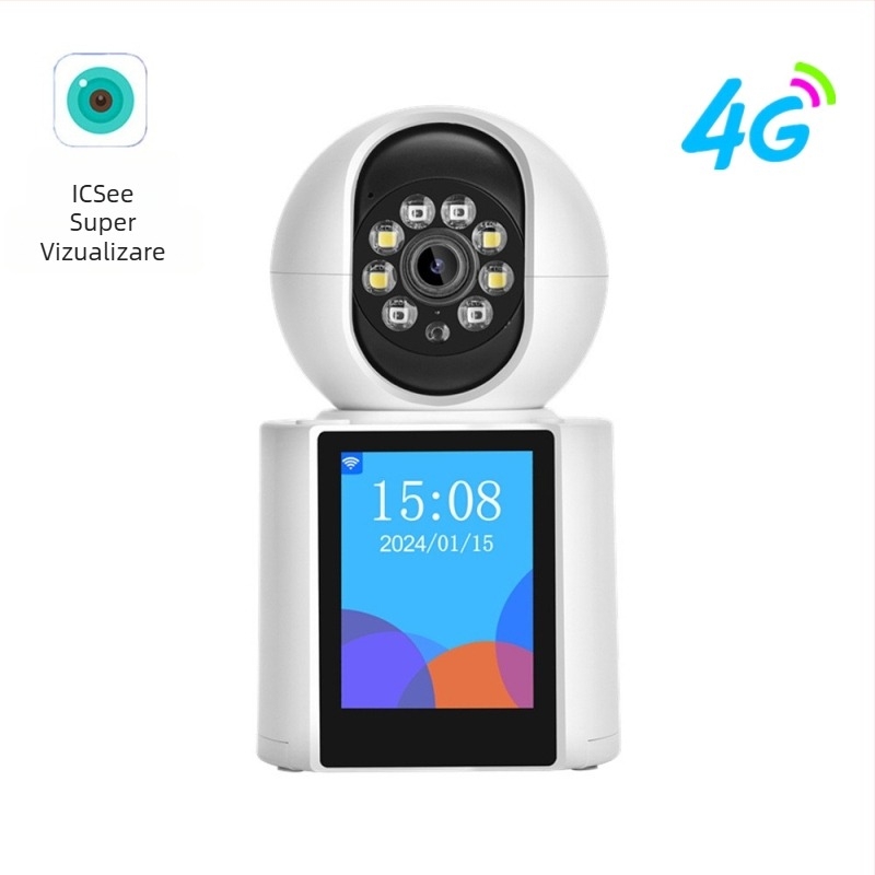 Cameră video WiFi pentru apeluri cu un singur click (5V, carcasă ABS, montaj cu suport disc)