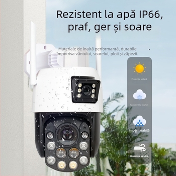 Cameră sferică de supraveghere cu zoom optic 99x, 4G, urmărire umană, acces de la distanță prin aplicație mobilă, interior și exterior (99x zoom optic; 4G; urmărire umană; acces prin aplicație; interior/exterior)