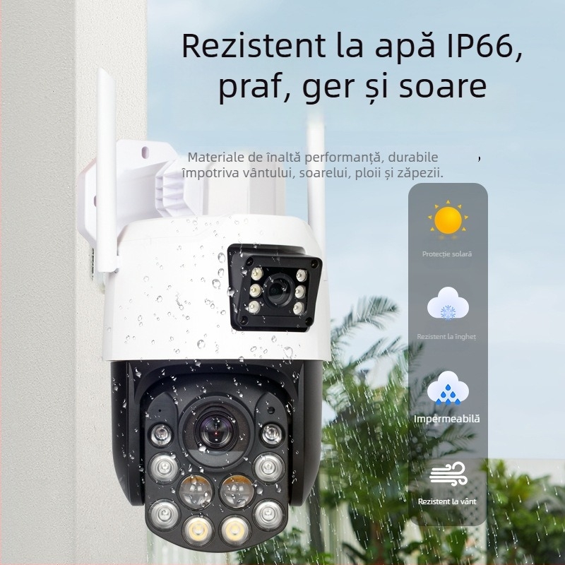 Cameră sferică de supraveghere cu zoom optic 99x, 4G, urmărire umană, acces de la distanță prin aplicație mobilă, interior și exterior (99x zoom optic; 4G; urmărire umană; acces prin aplicație; interior/exterior)