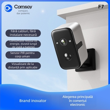 Camera PTZ exterior rezistentă la apă, wireless, 1080p, 0,05 lux, obiectiv 3,6 mm, rază IR 9–10 m, detecție mișcare și corp