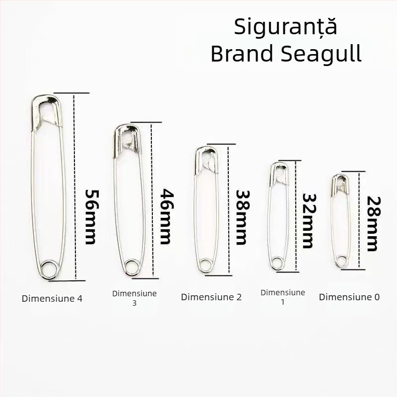 Știfturi Seagull din metal, model 2212, ambalare în cutie