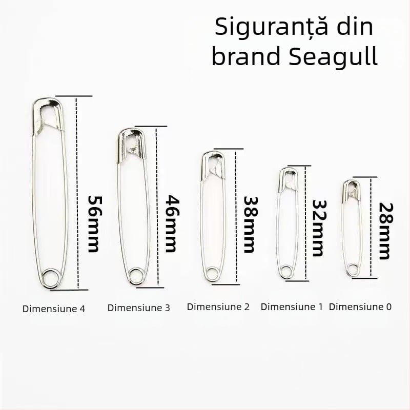 Știfturi Seagull din metal, model 2212, ambalare în cutie