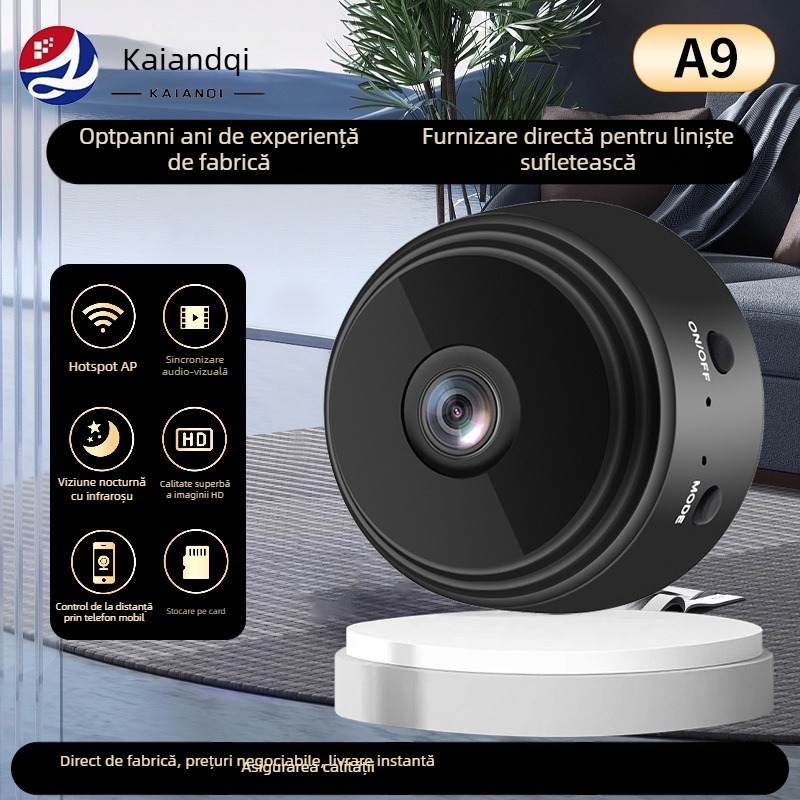 Camera IP exterioră A9 Mini, HD, alimentare 5V, 0.058 kg