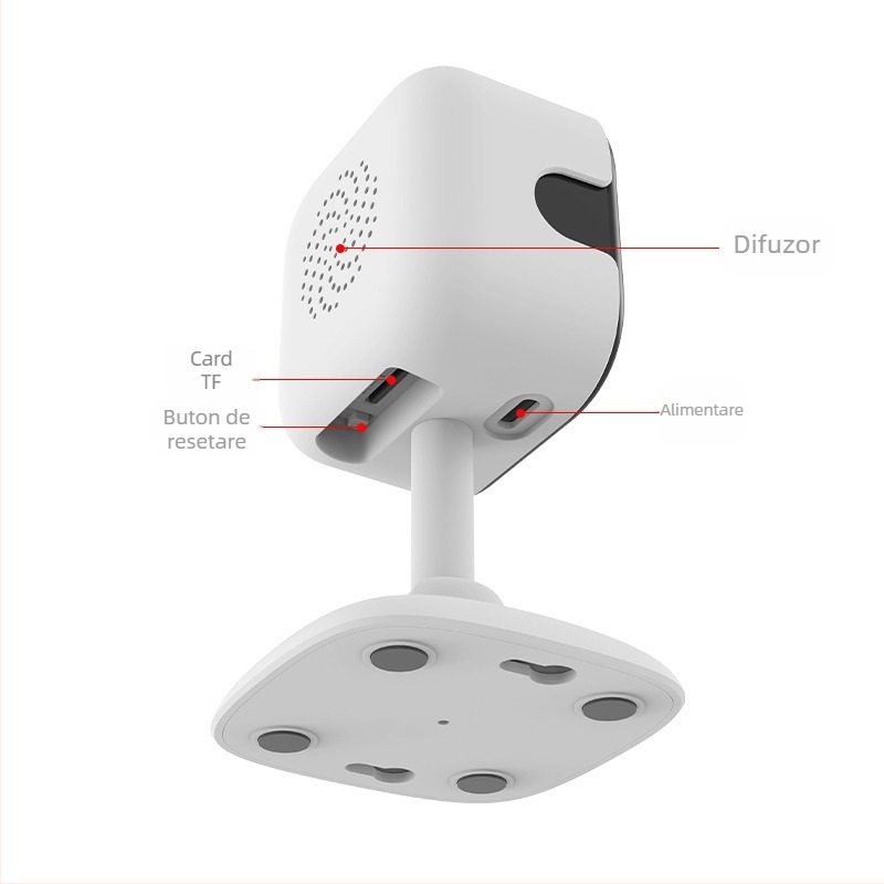 Cameră de interior pentru supraveghere 1080P, obiectiv de 4 mm, vizionare nocturnă IR până la 10 m, alimentare 5V, funcție de alarmă