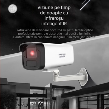 DS-IPC-B14HV3-LTPOE Cameră de rețea cilindrică, 4MP iluminare duală, 1080p, IR până la 30 m, alimentare DC12V