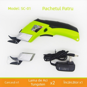 ALTAIR Foarfecă electrică, tăietor de țesături portabil, baterie litiu-ion reîncărcabilă, 3.6V, pentru îmbrăcăminte