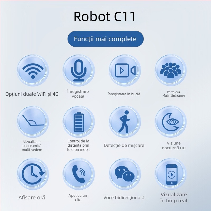Cameră IP cu Wi-Fi și baterie încorporată; 3MP rezoluție; obiectiv 3.6mm; iluminare minimă 0.1 lux; detecție mișcare