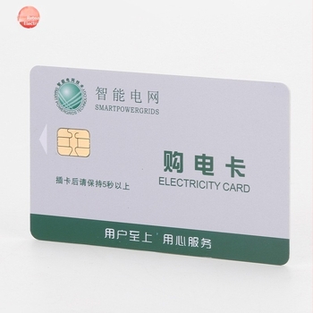 Card IC preplătit pentru contoare de energie electrică (card de memorie; card IC cu contact; aplicații non-financiare)
