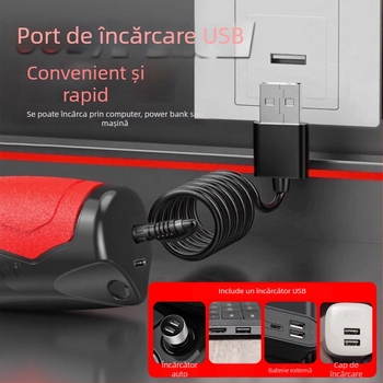 Foarfă electrică pentru tăierea țesăturilor – croitor portabil, fără fir, Juwei, baterie litiu reîncărcabilă, 4.2V, 110–220V