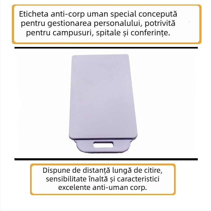 Etichetă RFID UHF pentru gestionarea personalului — material ABS, FK-R1, de la -40°C la 80°C, Brand FONXAN