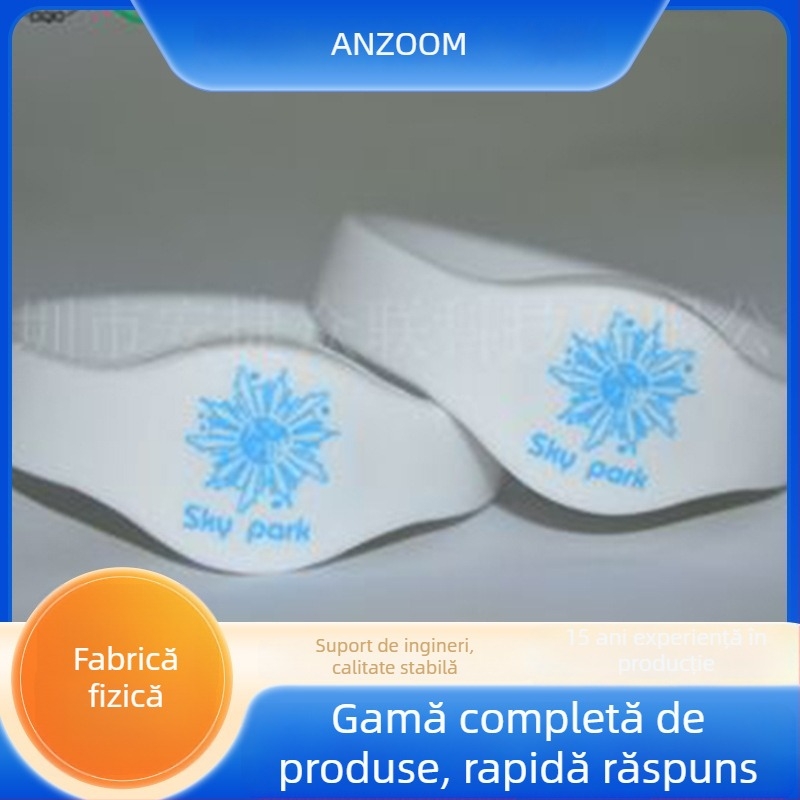 Brățară RFID inteligentă pentru identificare LF, Model 6129, cip doar-citire, 144 octeți stocare, timp citire/scriere 0,2 s, pasiv, brand ANJZOOM