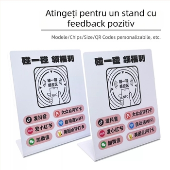 Card NFC pentru membri — Material PVC; Utilizare universală; Personalizare disponibilă; Brand: Jiya