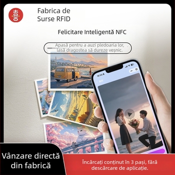 Postcard NFC – personalizabil pentru absolvire, invitații de nuntă și felicitări; sticlă temperată; brand Heekgoo