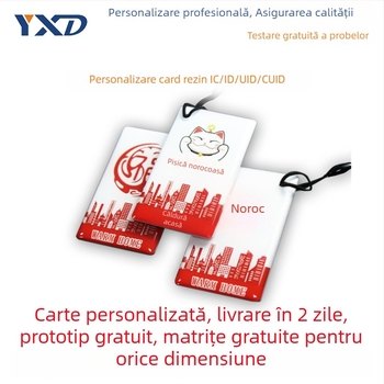 Card de acces epoxidic pentru controlul accesului – card IC fără atingere, destinat accesului în proprietăți, campus, lift și hotel/apartament (100000 cicluri de scriere/ștergere)