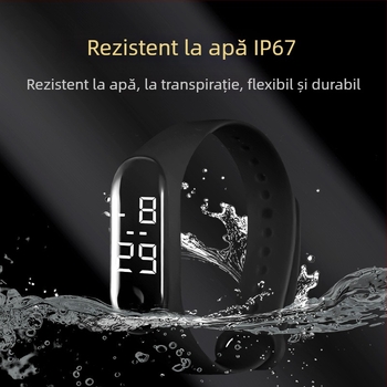 Brățară IC inteligentă cu RFID — citire/scriere card, NFC cu senzor de amprentă, cip M1, distanță de detecție 1–5 cm, memorie 1024, HF RFID, alimentare pasivă