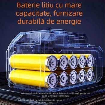 Foarfecă electrică de tuns, reîncărcabilă și puternică pentru grădină și pomi fructiferi, cu baterie litiu