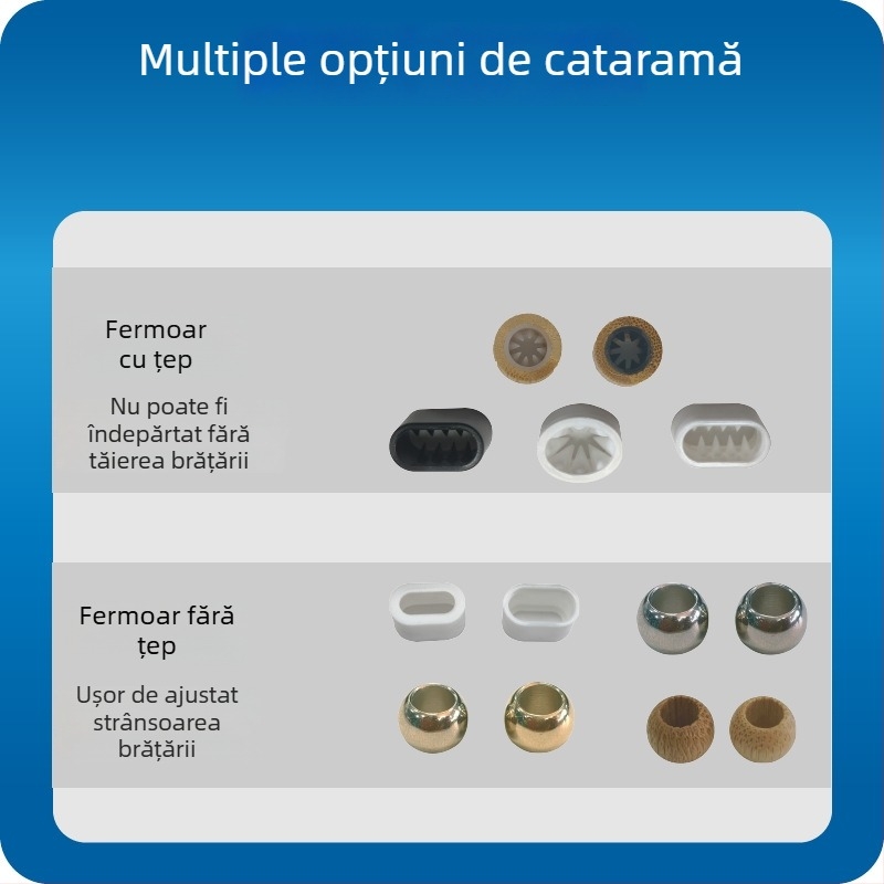 Brățară nylon elastic RFID cu cip F08 pentru concerte și parcuri de distracții; rază de detecție 1,5–10 cm