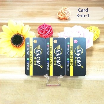 Card de Membri PVC Triplu pentru Sistem All-in-One de Carduri (Membru, Gestionarea Consumului, Acces Securizat)