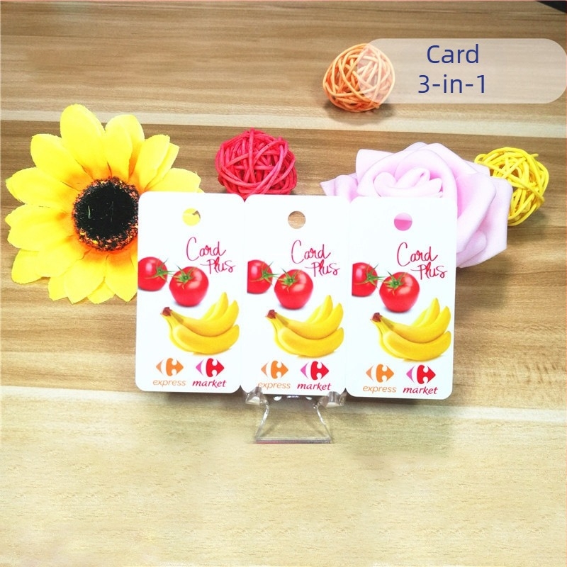 Card de Membri PVC Triplu pentru Sistem All-in-One de Carduri (Membru, Gestionarea Consumului, Acces Securizat)