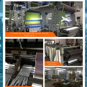 Brățară RFID împletită cu senzor NFC, card HF cititor/scriitor, 1024 memorie, PVC înveliș, țesătură jacquard