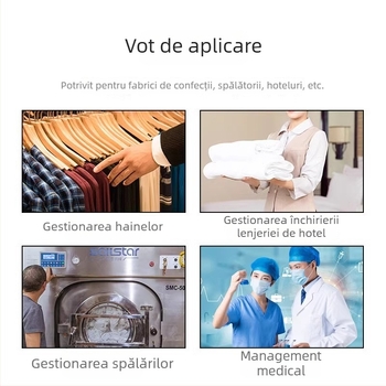 Etichetă RFID pentru textile – UHF, memorie 128 bytes, citire-scriere în 0,1 s, ISO18000-6C, pasiv