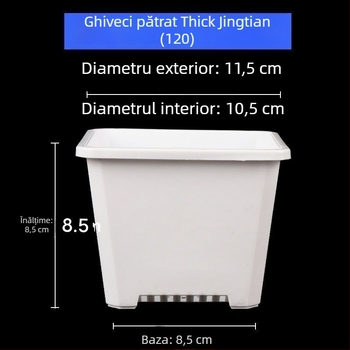 Ghiveci pentru flori – porțelan glazurat, rezistent la coroziune, pentru podea, pentru grădinărit acasă, Brand Unique