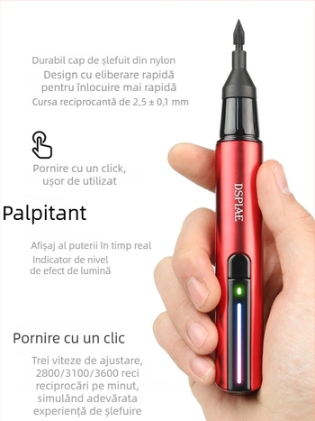 ES-A Creion electric de șlefuit cu mișcare reciprocă pentru modelele Gundam, polizare, 36V, potrivit pentru oțel inoxidabil