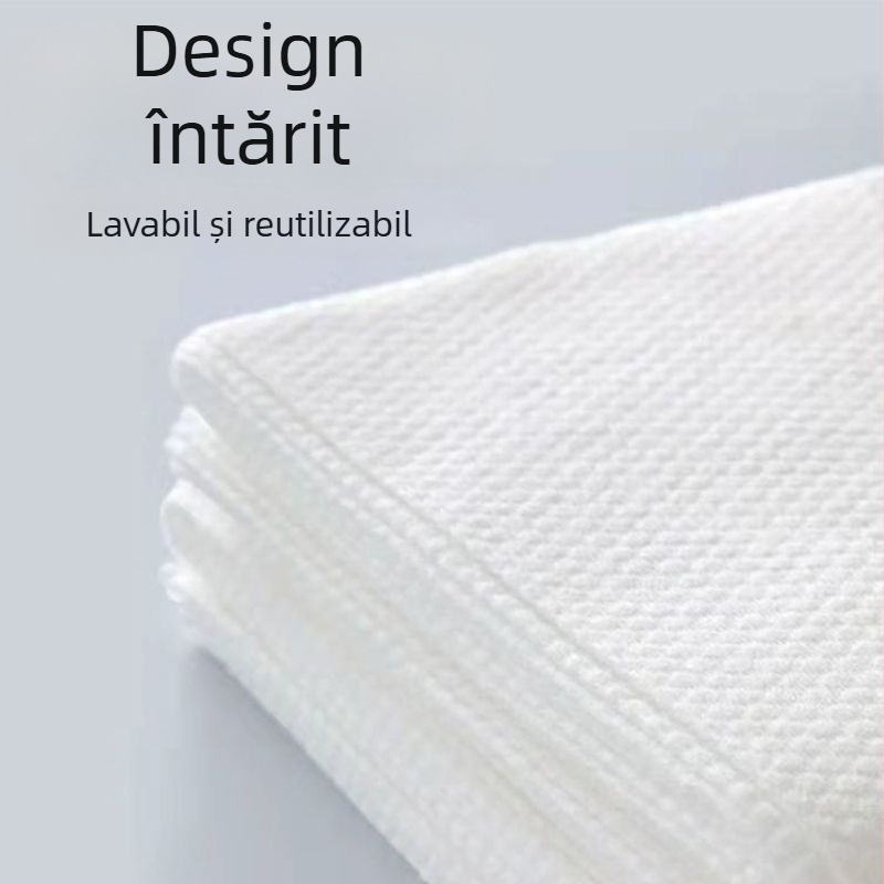 Prosop de baie pentru animale de companie, de unică folosință, din bumbac, fibre vegetale, absorbție apă 0–5 s, țesătură cu țesut simplu.