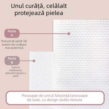Prosop de baie de unică folosință din microfibră pentru saloane și hoteluri, Ten joyful, ambalaj individual, utilizare în hotel, absorbție rapidă 0–5 s, bază din material nețesut, personalizabil