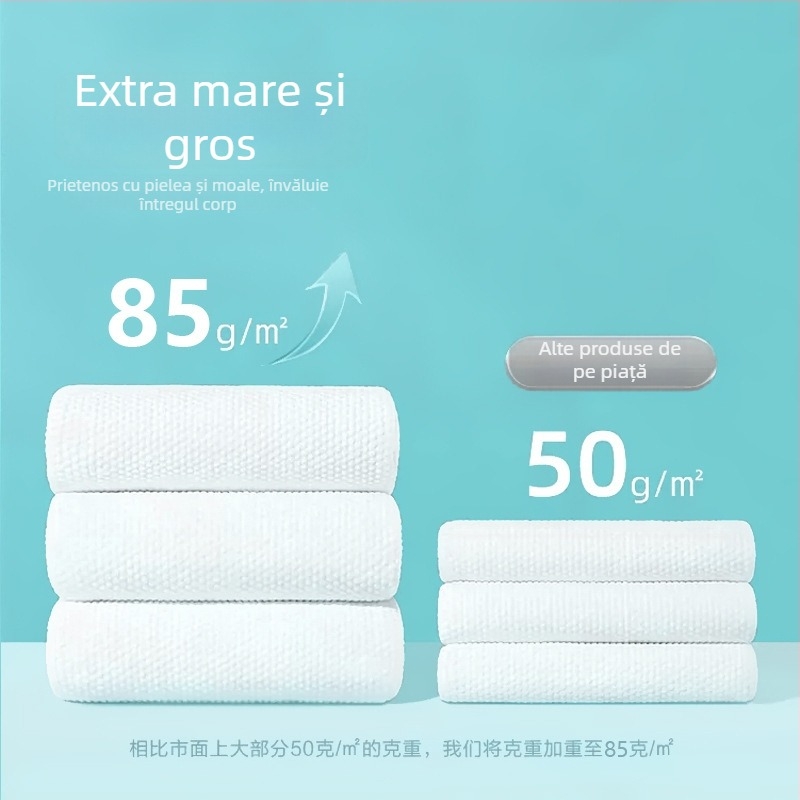 Prosop de baie comprimat, pentru o singură utilizare, din fibră de viscose 100%, personalizare branding, procesare cu desene, mostre și materiale, absorbție 0–5 s, potrivit pentru hoteluri și călătorii