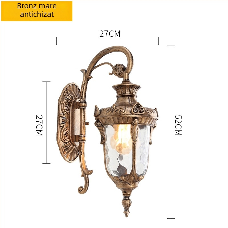 Lumină de perete exterior pentru vile, hoteluri și grădini, model 8806, 220V, 16 LED, IP68, carcasa din aluminiu turnat