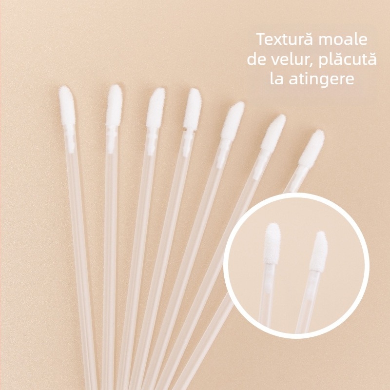 Perie de buze de unică folosință cu perie pentru luciu de buze, mini-portabil
