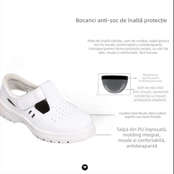 Încălțăminte de protecție din PU, până la gleznă, anti-static, izolație, antișoc și anti-perforație