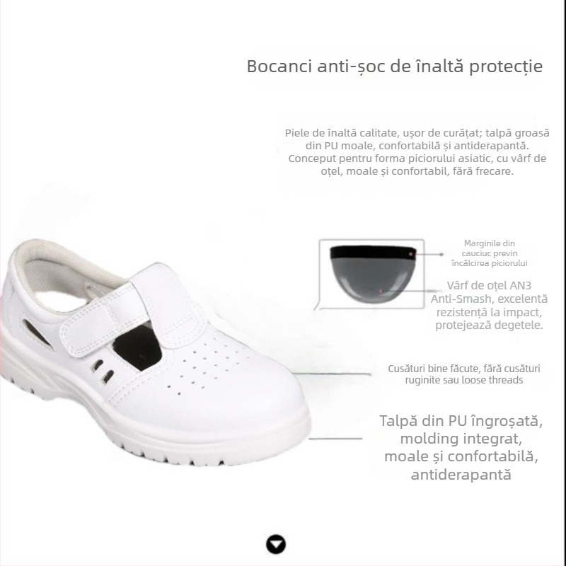 Încălțăminte de protecție din PU, până la gleznă, anti-static, izolație, antișoc și anti-perforație
