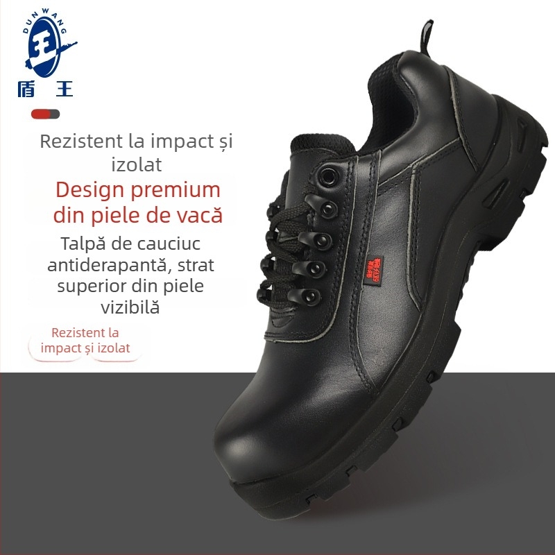 Shield King pantofi de protecție izolați din piele de vită, cu partea superioară cu design redus