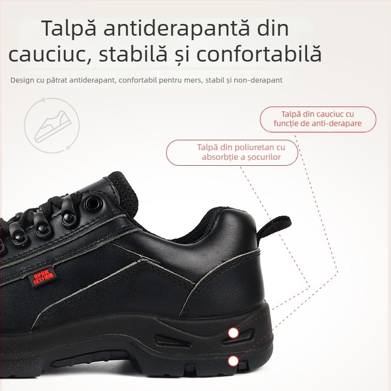 Shield King pantofi de protecție izolați din piele de vită, cu partea superioară cu design redus
