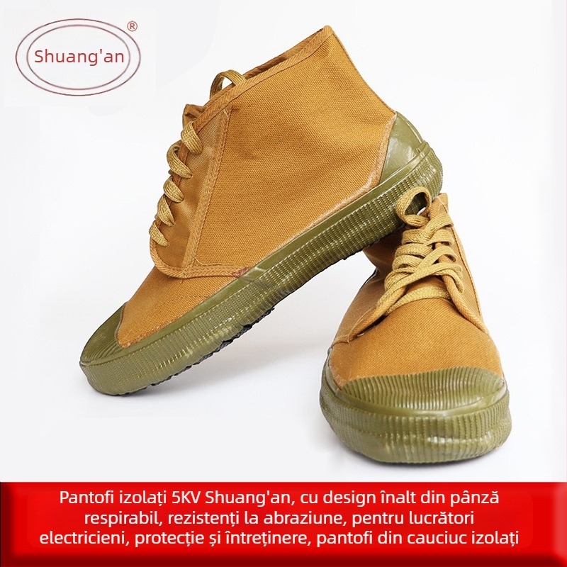 Pantofi izolați din pânză 5KV, talie medie, pentru lucrări electrice